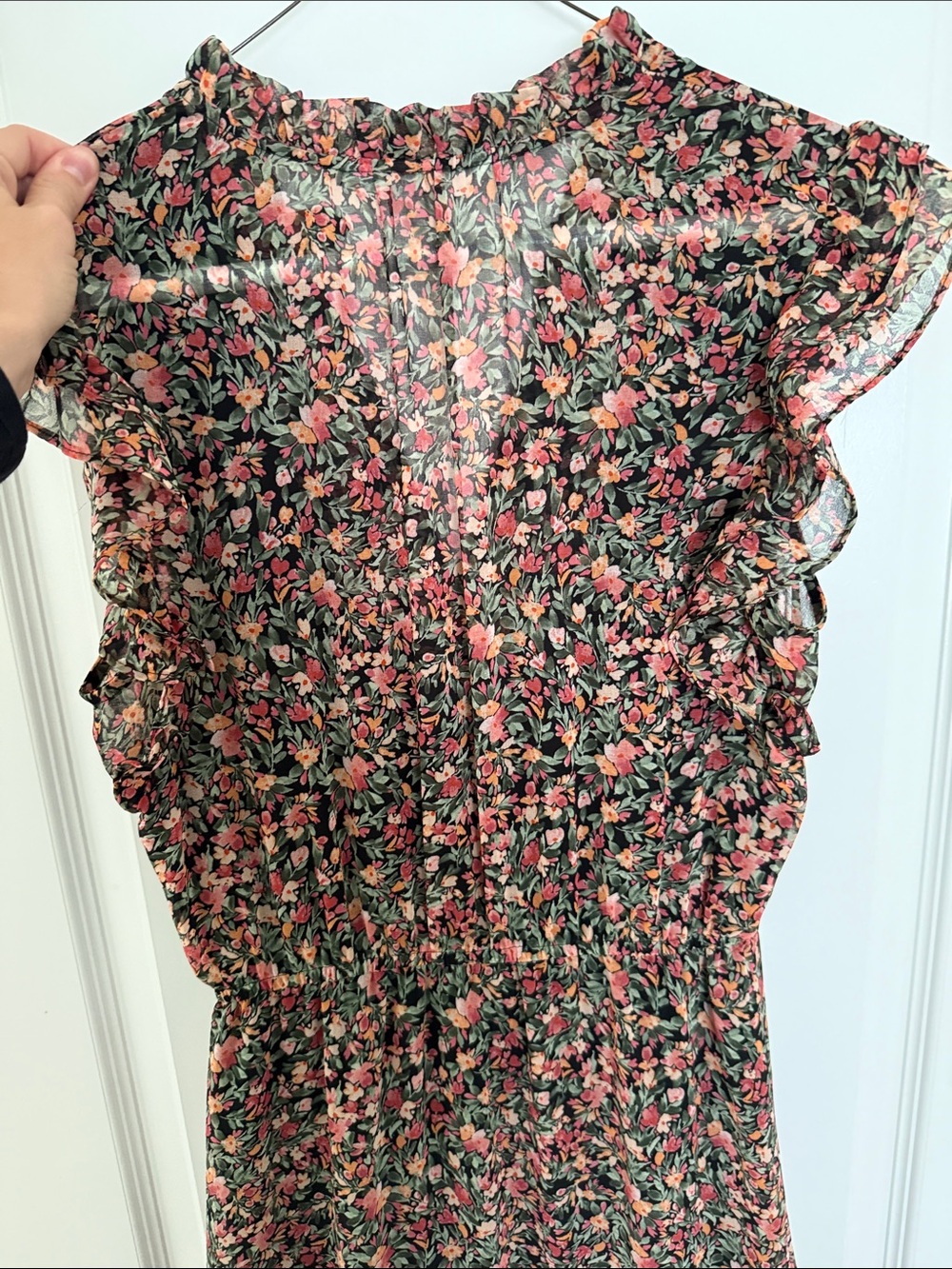 BB Dakota by Steve Madden floral chiffon ditsy midi dress XS - Picture 9 of 9